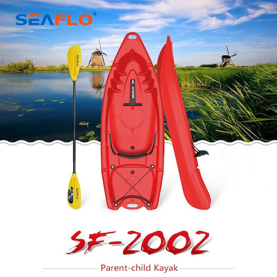 Seaflo Albatros Πλαστικό Kayak Θαλάσσης 1 Ατόμου Κόκκινο