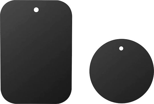 Bigben Pachet 2 Plăcuțe Metalice Atașament Suport Auto Magnetic Negru