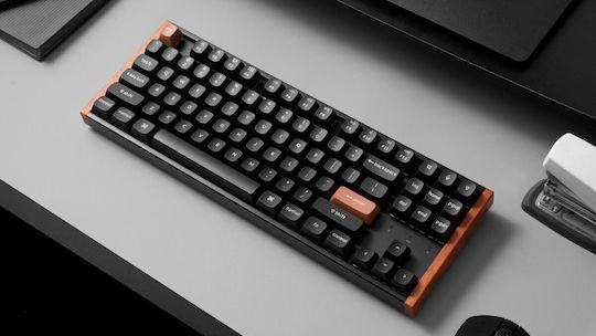 Keychron K8 HE K8H-F1 Fără fir Efect Hall Gaming Tastatură Tenkeyless cu Magnetic comutatoare și iluminare RGB (Engleză US) Special Wood Edition