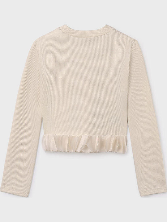 Kids' Shirt Long Sleeve Beige