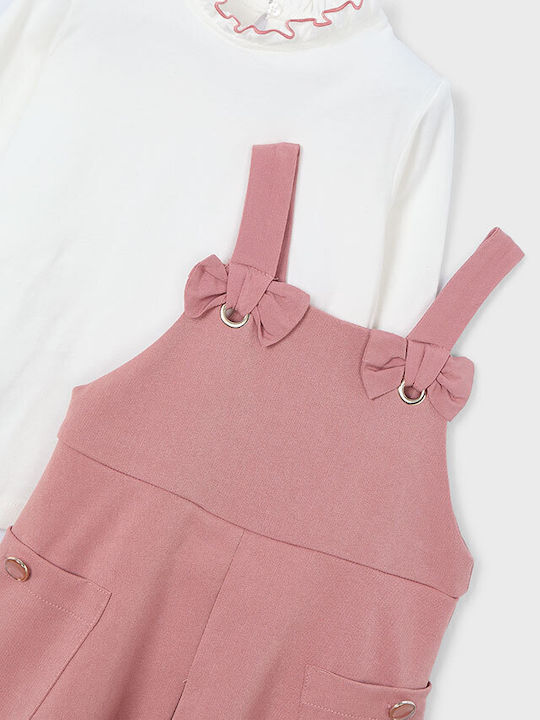 Kinderkleid Langärmelig Set mit Bluse Pink