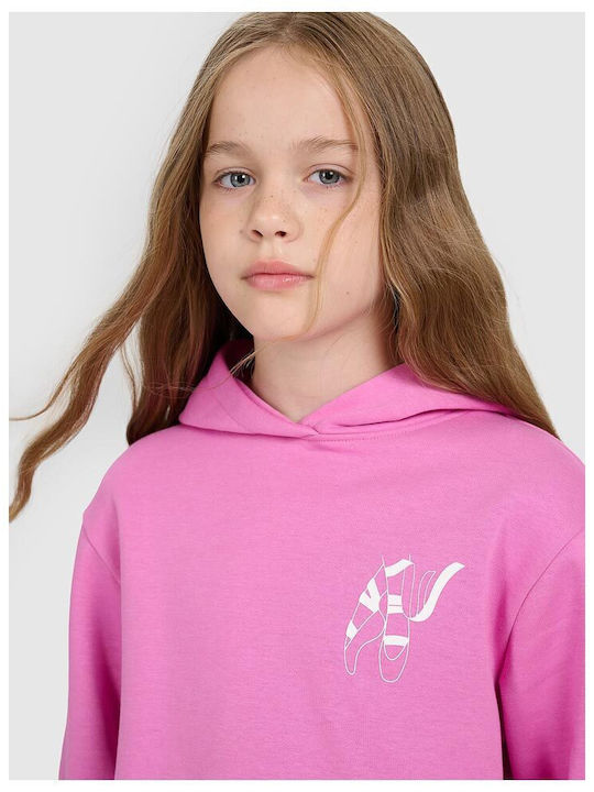 Kids Sweatshirt with Hood Pink
