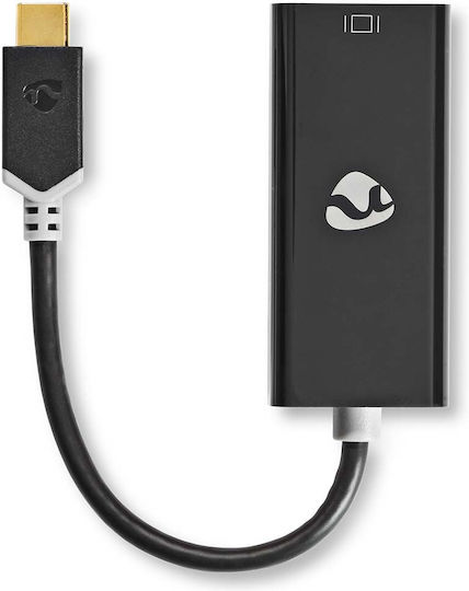 Nedis USB 3.2 Gen 1 USB-C Male to Mini DisplayPort Female Adapter 0.2m Black