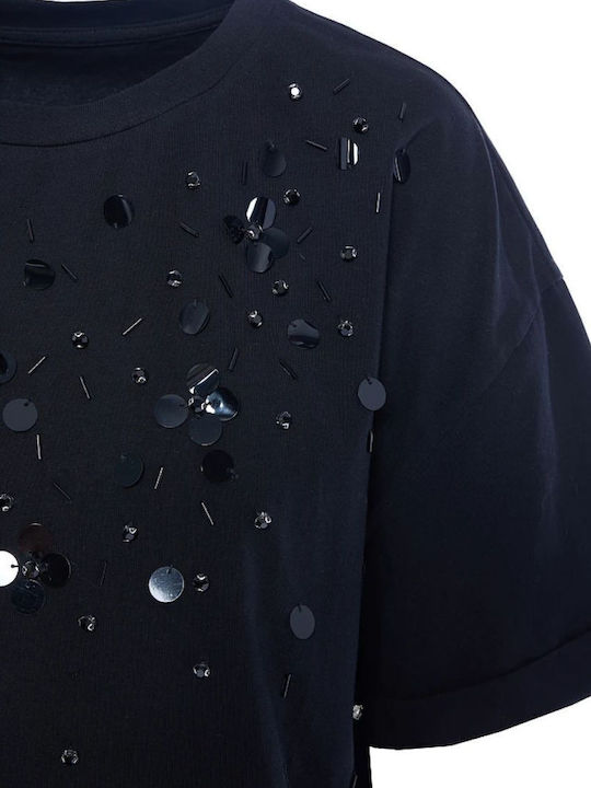 Damen T-Shirt Black