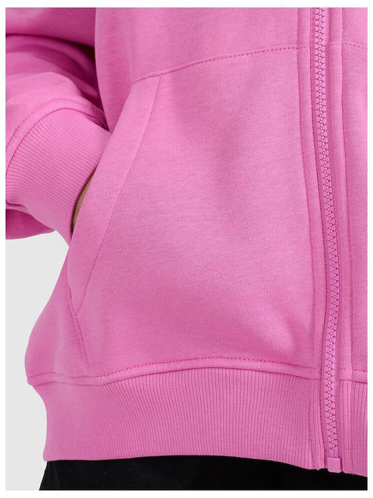 Cardigan pentru copii De bumbac cu Glugă Roz