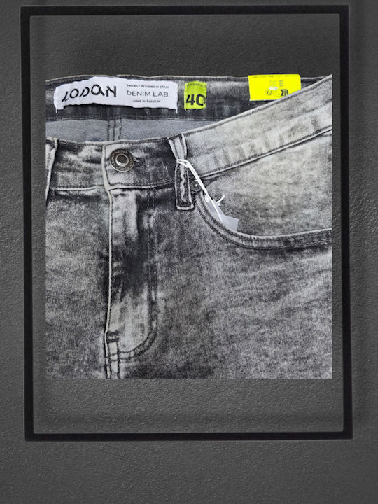Herren Shorts Denim Grau