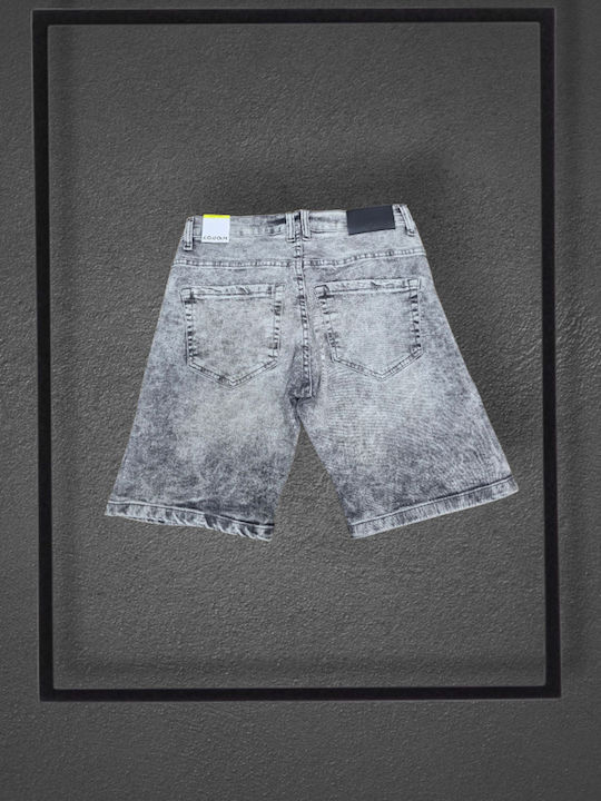 Herren Shorts Denim Grau