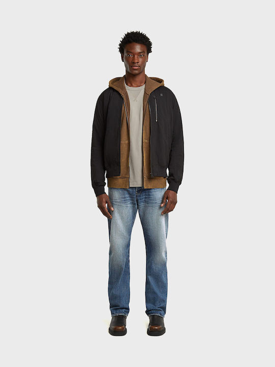 Contor 3d Ανδρικό Παντελόνι Τζιν με Regular Straight Εφαρμογή Dark Aged Denim