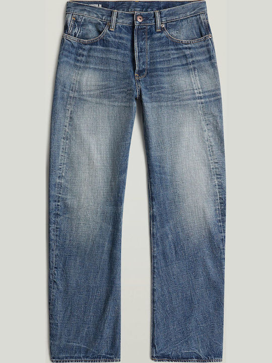 Contor 3d Ανδρικό Παντελόνι Τζιν με Regular Straight Εφαρμογή Dark Aged Denim