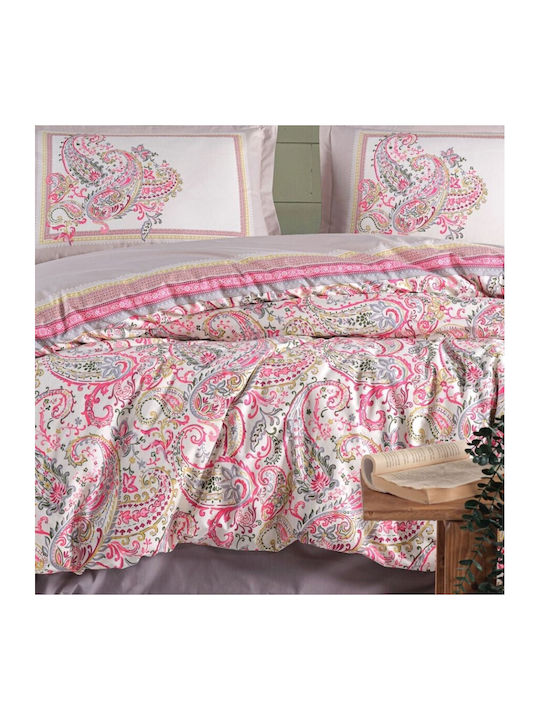 Pucioasa Set Husă de Pilotă Bumbac Dublă cu 2 Fețe de Pernă & 1 Cearsaf 200x220 Luga Luga