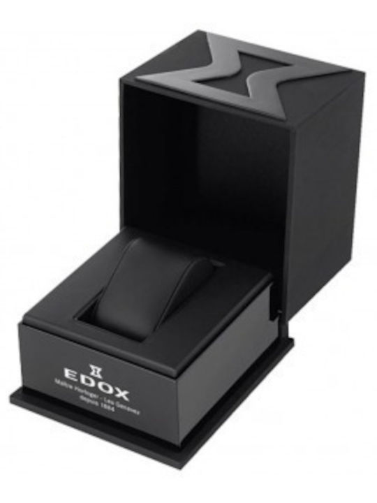 Edox Delfin Ρολόι Μπαταρίας με Καουτσούκ Λουράκι Edox Delfin Ρολόι Μπαταρίας με Καουτσούκ Λουράκι
