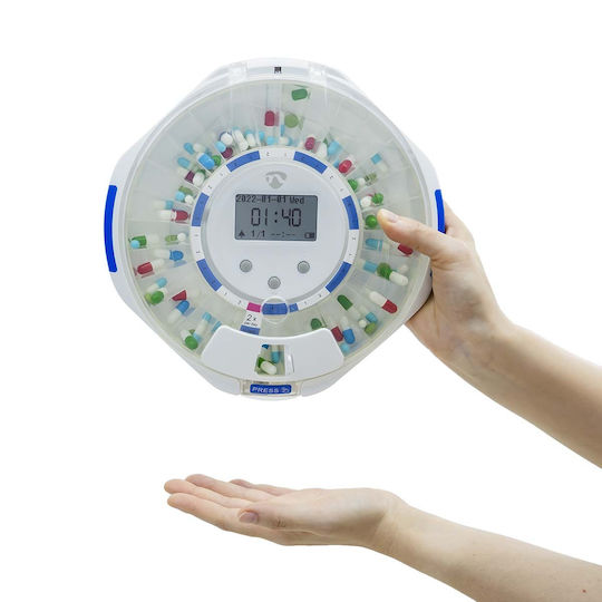 Nedis Wi-fi Pill Dispenser 28 Compartments Lcd Screen White