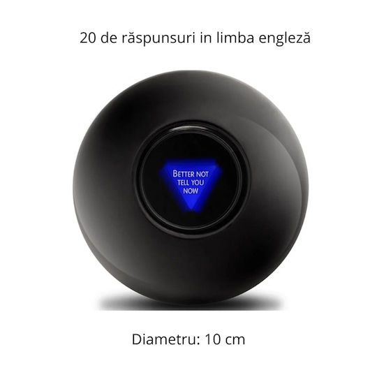 Wahrheitskugel Magic 8 Ball 10cm Schwarze Weiße Shake Um Antwort Zu Erhalten 20 Antworten In Englisch