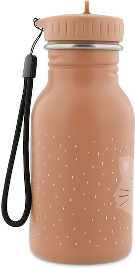 Trixie Kids Water Bottle Stainless Steel Non Spill Mrs Cat 350ml
