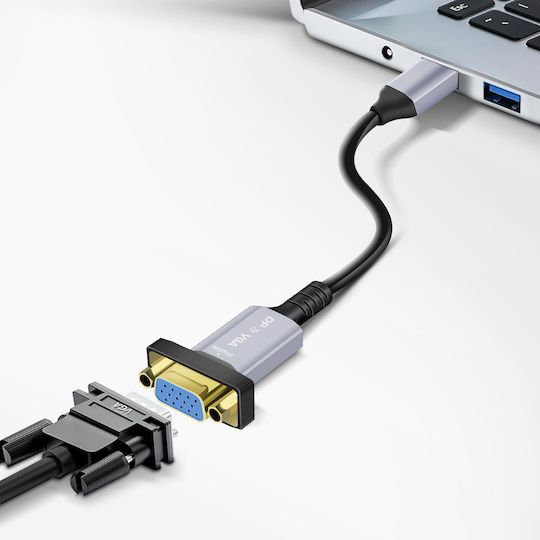 Linq DisplayPort la VGA Full HD 1080p Cablu Adaptor Negru