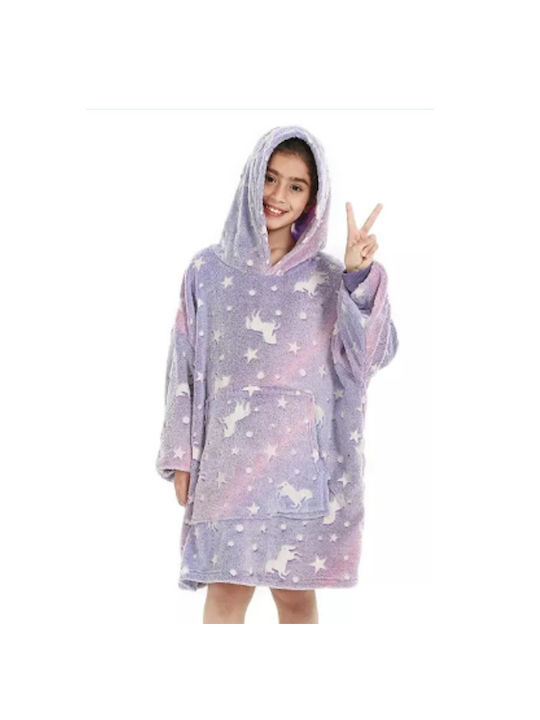 Pătură Fleece Fluorescentă Violetă 160 cm