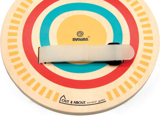Svoora Set Wooden Rackets Velcro Catch Ball Fabric Backpack