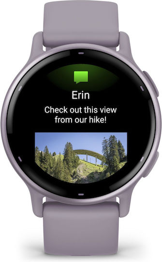 Garmin Vivoactive 5 Aluminium 42mm Waterproof Smartwatch with Heart Rate Monitor (Orchid)