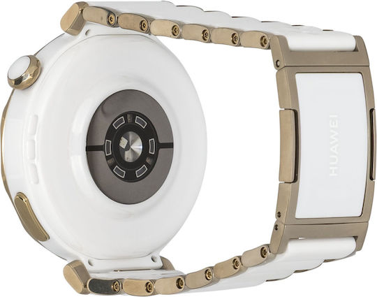 Huawei Watch GT 5 Pro Keramik 42mm Wasserdicht mit Pulsmesser (Ceramic White)