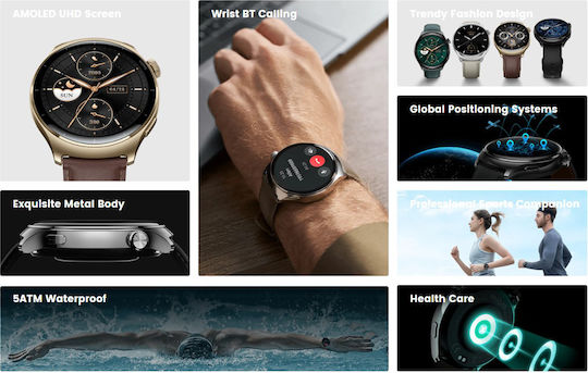 Mibro Watch Lite3 Pro 45mm Waterproof with Heart Rate Monitor (Blackish Green)