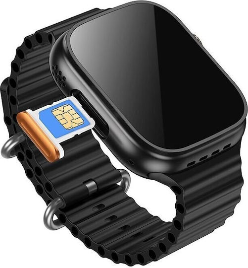 Hoco DYD02 Smartwatch με Παλμογράφο (Μαύρο)