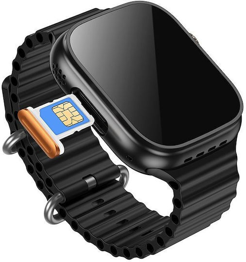 Hoco DYD01 Smartwatch με SIM (Μαύρο)