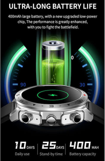 Microwear K95 Smartwatch (Steel Silver)