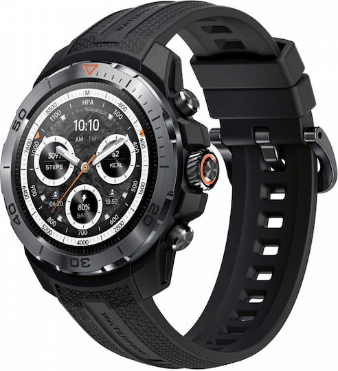 Mibro GS Explorer Stainless Steel 47mm Waterproof Smartwatch with Heart Rate Monitor (Black)