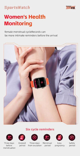 XO M8 Pro Smartwatch with Heart Rate Monitor (Silver)