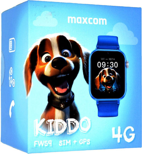 MaxCom 43mm Smartwatch με SIM (Μπλε)