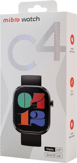 Mibro C4 51mm Smartwatch mit Pulsmesser (Schwarz)