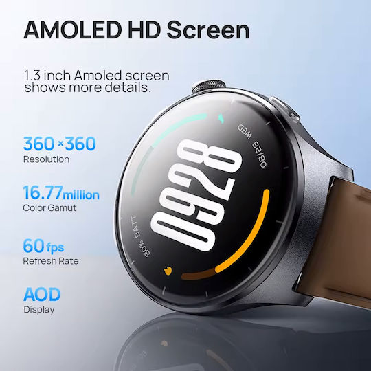 Mibro Lite 3 45mm Smartwatch with Heart Rate Monitor (Gray)