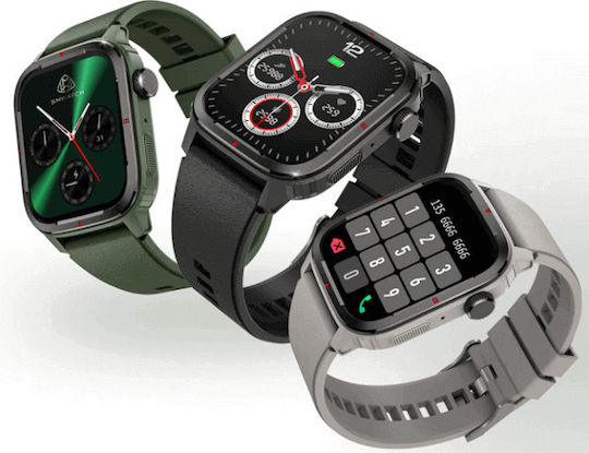 Smartwatch Qatar Idealstore 1.7 Inch Screen Size Ip67 Water Resistant Sleep Monitoring Heart Rate Fitness Bluetooth Call Answering Function Android Ios Connectivity Notifications Facebook Black