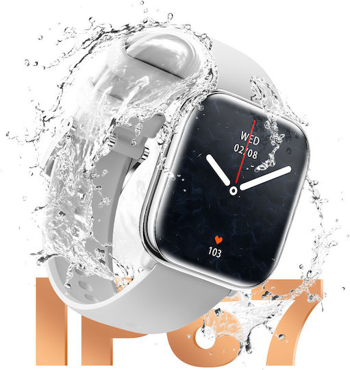 MyPhone Pastel 36mm Smartwatch (Ασημί)