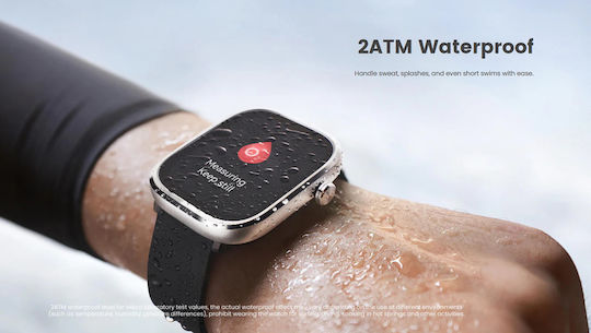 Mibro C4 51mm Smartwatch mit Pulsmesser (Schwarz)
