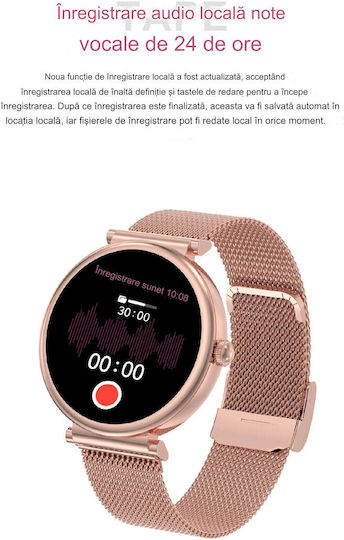 UnikWATCH Stainless Steel Smartwatch με Παλμογράφο (Ασημί)