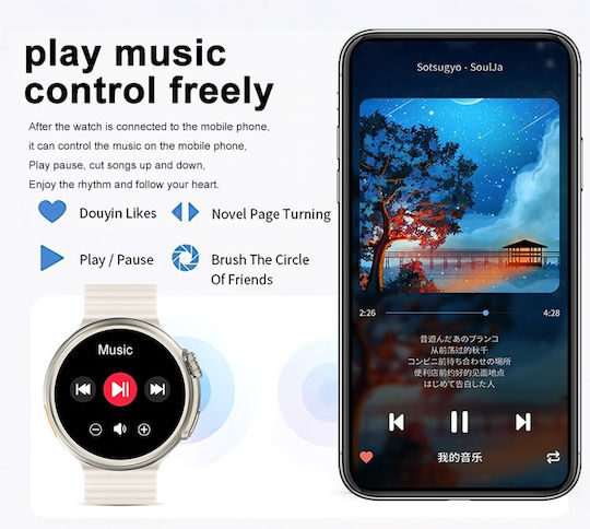 Z78 Ultra 49mm Smartwatch (Portocaliu)