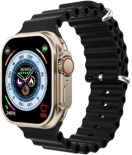 S9 Ultra Smartwatch mit Pulsmesser (Orange)