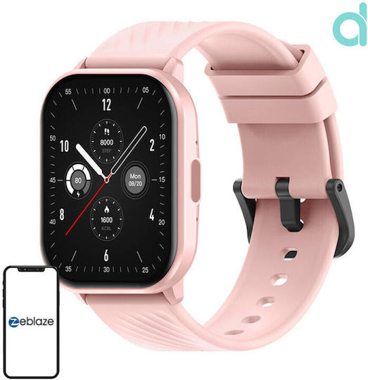 Zeblaze GTS 3 Smartwatch με Παλμογράφο (Ροζ)