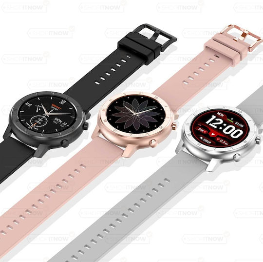 NO.1 DT89 Smartwatch mit Pulsmesser (Schwarz)