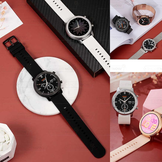 NO.1 DT89 Smartwatch mit Pulsmesser (Schwarz)