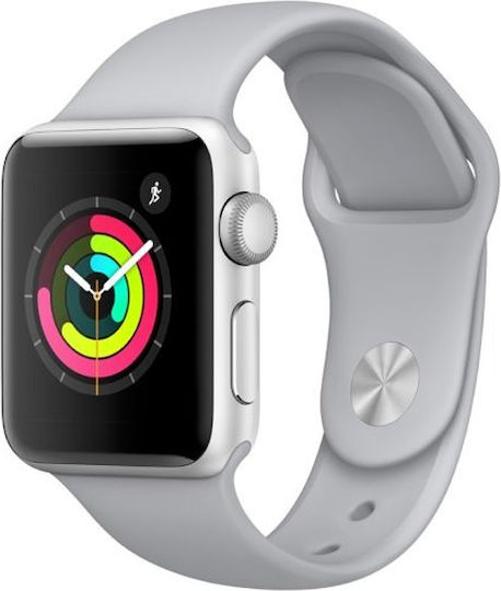 Apple Watch Series 3 Aluminium 42mm Waterproof with Heart Rate Monitor (White)