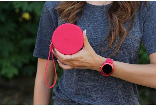 Forever Colorum CW-300 43mm Smartwatch με Παλμογράφο (Magenta)