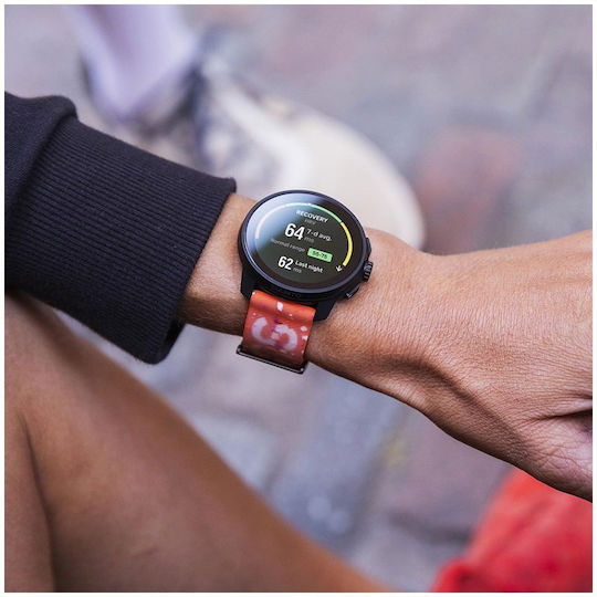 Suunto Race S Stainless Steel 45mm Waterproof Smartwatch with Heart Rate Monitor (Power Orange)