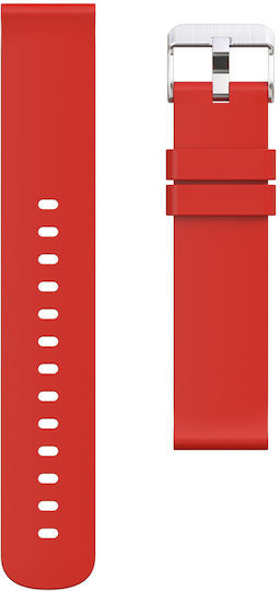 Canyon SW-58 Aluminium Waterproof Smartwatch with Heart Rate Monitor (Silver Red)