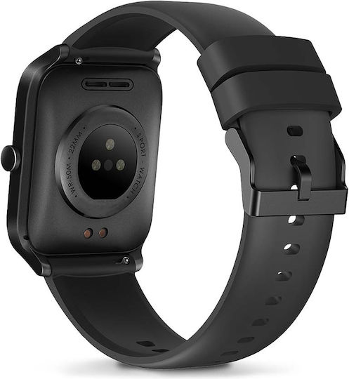 Nedis BTSW30BK Smartwatch με Παλμογράφο (Μαύρο)