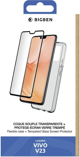 Bigben Verbundenes Zubehörpaket 2-in-1 Vivo V23 5G Transparent