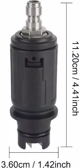 1 Piece Aluminum High Pressure Washer Head 3000 Psi Adjustable Spray Angle 1/4" Quick-connect Connection