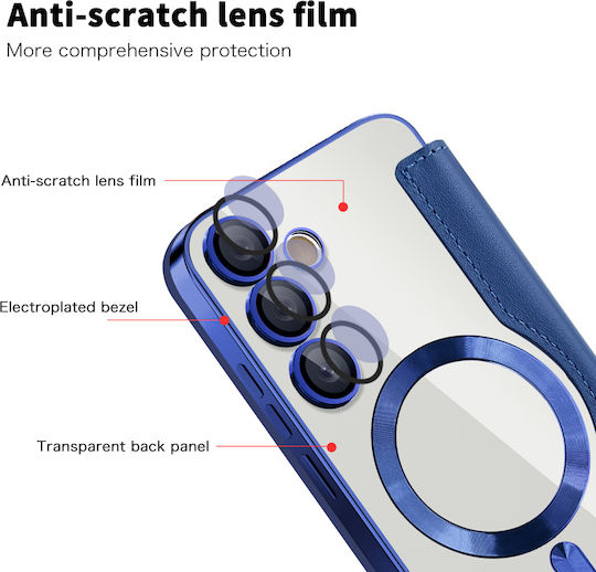 Techsuit Buchen Sie Silikon Blau (Galaxy S23+)