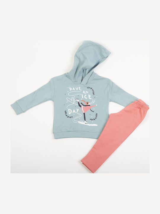 Set pentru copii cu colanți Iarnă 2buc Pink